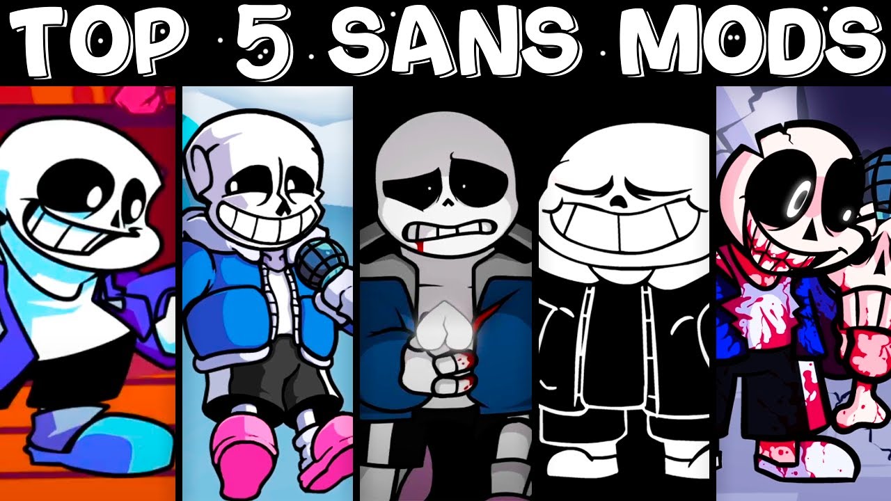 Top 5 Sans Mods in FNF Undertale - Friday Night Funkin' 