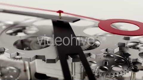 Clock Face With Cogs And Dials 2 | Stock Footage - Envato elements