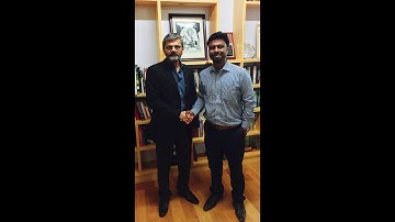Director of IIT Hyderabad, Prof  UB Desai along with karthik poovanam
