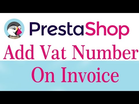 Prestashop Tutorial - Two Steps To Insert Fixed Vat Number On Invoice Programmatic Way
