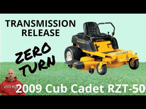 Release transmission in 2009 Cub Cadet RZT-50 hydrostatic drive mower