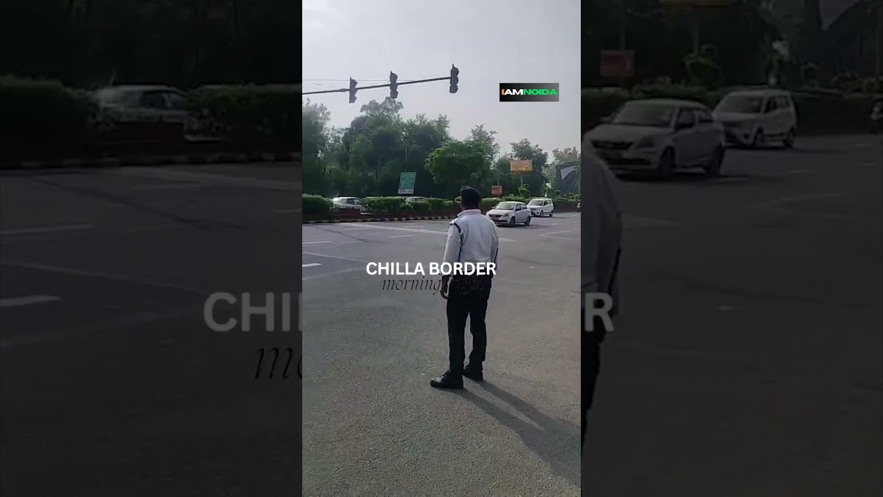 Morning traffic at Chilla border