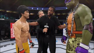 Bruce Lee Vs. Donatello Turtle - Ea Sports Ufc 4 - Epic Fight 🔥🐲