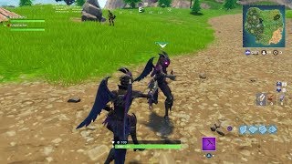 New Fortnite Ravage Skin Gameplay Test Des Ailes Noires