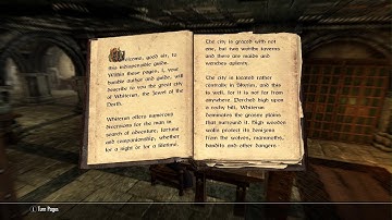 Skyrim lore to sleep to - Reading "A Gentleman