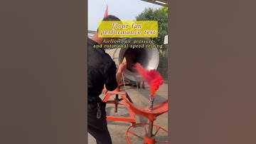 Floor sweeping fan performance test - air volume, wind pressure, rotational speed test! #Xinhuayuan