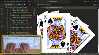 ASMR Coding|CSS HTML Card Hover Effects | No Talking