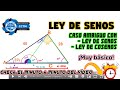 📐Ley de senos: Caso ambiguo con dos ángulos y dos lados | Ley de cosenos, con fórmula general