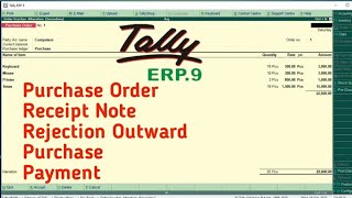 purchase order processing in tally erp 9 in hindi || purchase order on tally