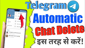 Telegram Par Auto Chat Delete Kaise Kare ! telegram Automatic Chat Delete telegram Chat Delete