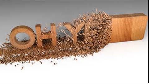 Wood Chipping Text Animation