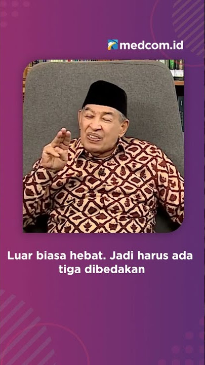 Don't Judge a Book by It's Cover, Quraish Shihab: Bisa Saja Tak Paham Agama, Tapi Amalannya Hebat