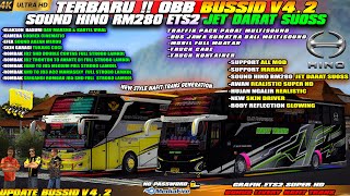 UPDATE BUSSID V4.2!! OBB BUSSID V4.2 TERBARU SOUND HINO RM280 JET SUOSS NAFIT TRANS GRAFIK SUPER HD