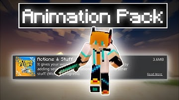 Minecraft Trailer Animation Mod For 1.21😍| Mcpe 1.21+ Best Animation Mod [Action Stuff]