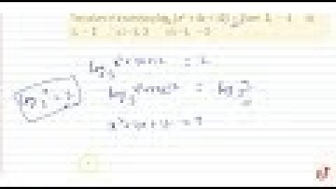 The values of `x` satisfying `(log)_3(x^2+4x+12)=2a r e` `2,-4` (b) `1,-3` (c) `-1,3` (d) `-1,-3`