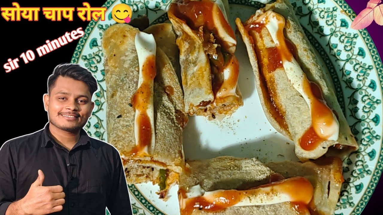 Street Style Soya Chaap Roll Recipe 😍 | Protein Bhara Veg Roll | Easy & Tasty  | Foodie Zaika