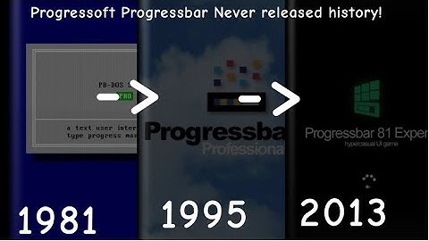 Progressbar History with never released part 2