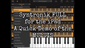 Syntronik FULL for the iPad - Lets Explore and Play the MULTIS