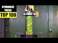 Top 100 best hydraulic press moments vol 2  satisfying crushing compilation