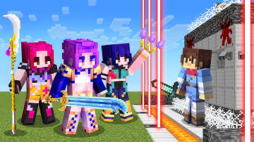 K-Pop Demon Hunters vs Security House in Minecraft