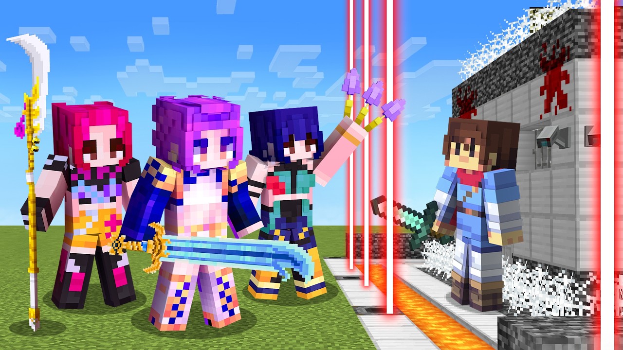 K-Pop Demon Hunters vs Security House in Minecraft