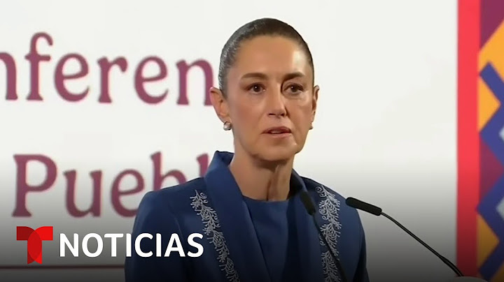 Sheinbaum responde a señalamientos de Trump sobre su Gobierno y los cárteles | Noticias Telemundo