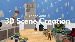 Pixar Toy Story Andy's Room Re-created with 3D Augmented Reality Adobe Aero