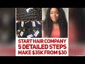 Start Your Virgin Hair Company & Make $35K With 5 Easy Steps
