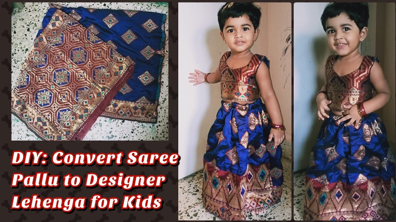 DIY: Convert Old Saree Into डिजाइनर lehenga