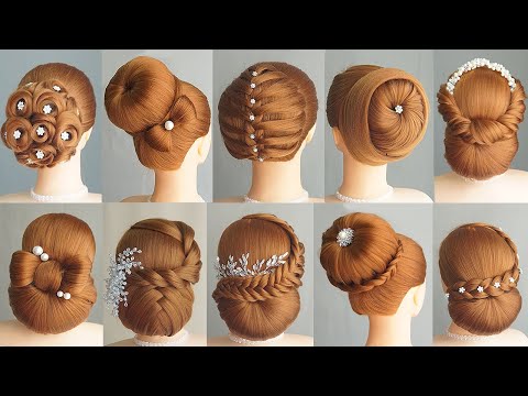 7 Ways To Make A Bun Using A Hair Donut Compilation! 1 Week Of Bun  Hairstyles - YouTube