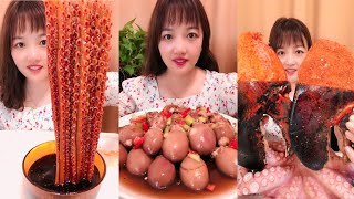 [大食い】超激辛のシーフードをチャレンジ、本当に辛い。食べないで下さいね  12#