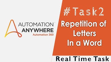 repetition of characters in a360 | automation anywhere | RPA Tutorials | repetition of letters