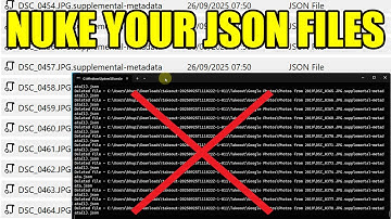 The FASTEST Way to Delete All Google Takeout JSON Files (CMD Trick)