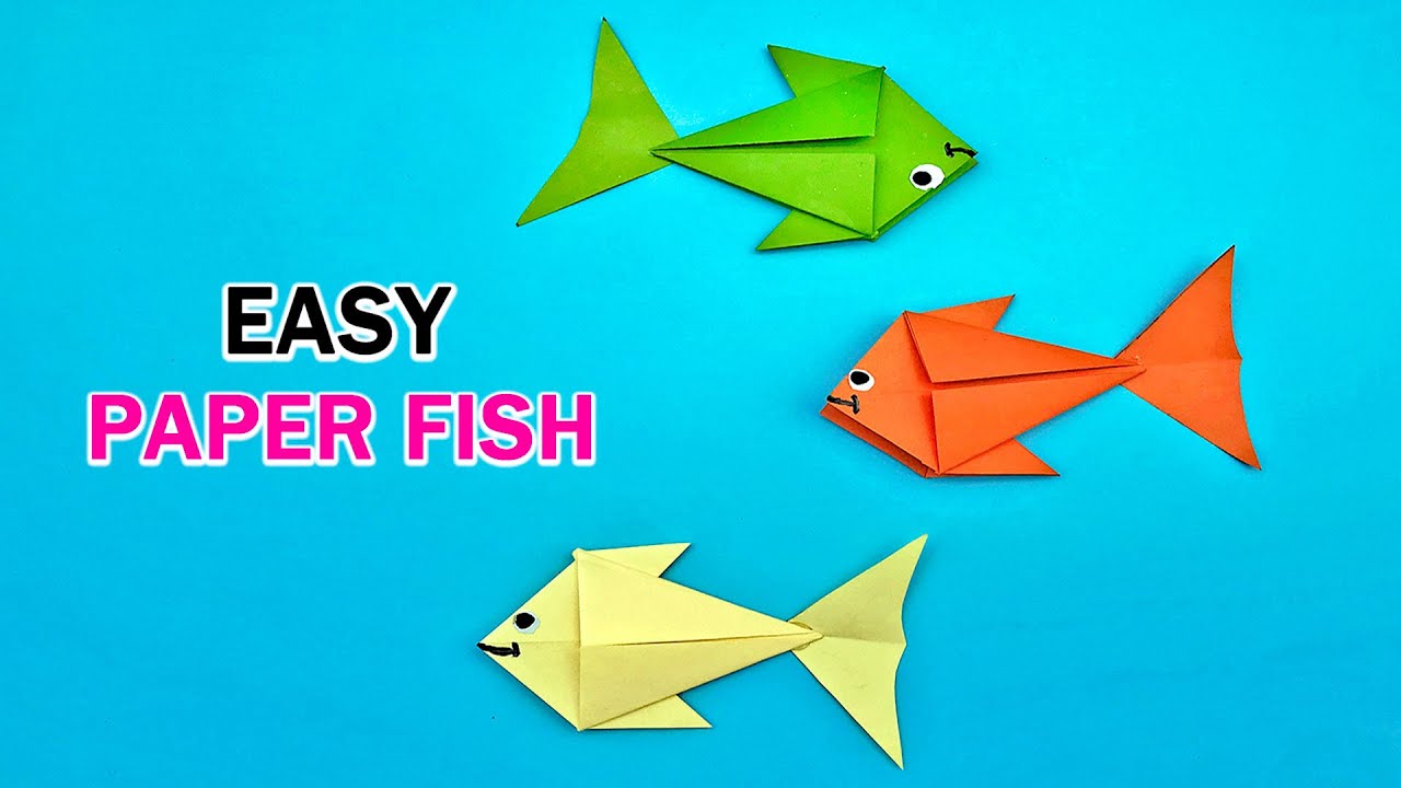 How to Make Easy Origami Paper Fish