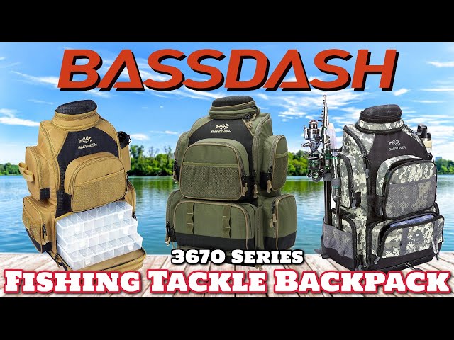 BASSDASH Fishing Tackle Backpack Water Resistant Nepal