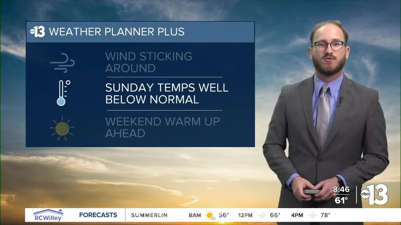 Cool and breezy Sunday on tap followed by work week warm up - YouTube