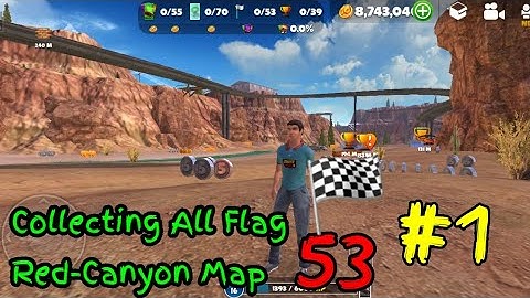 Collecting All Flag Red-Canyon Map #1 OTR - Offroad Car Driving Game I DogbyteGames | Truck Driving