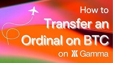 How to transfer an Ordinal on Bitcoin