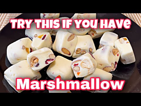 Try This If You Have Marshmallow You Will Have A Delicious Dessert | Milky Nougat