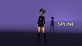 Akali Kda Blocking & Spline Animation Stretching arms