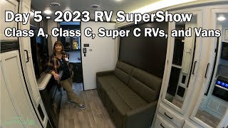 Day 5 - 2023 Florida RV SuperShow - Class A, Class C, Super C RVs, and Vans