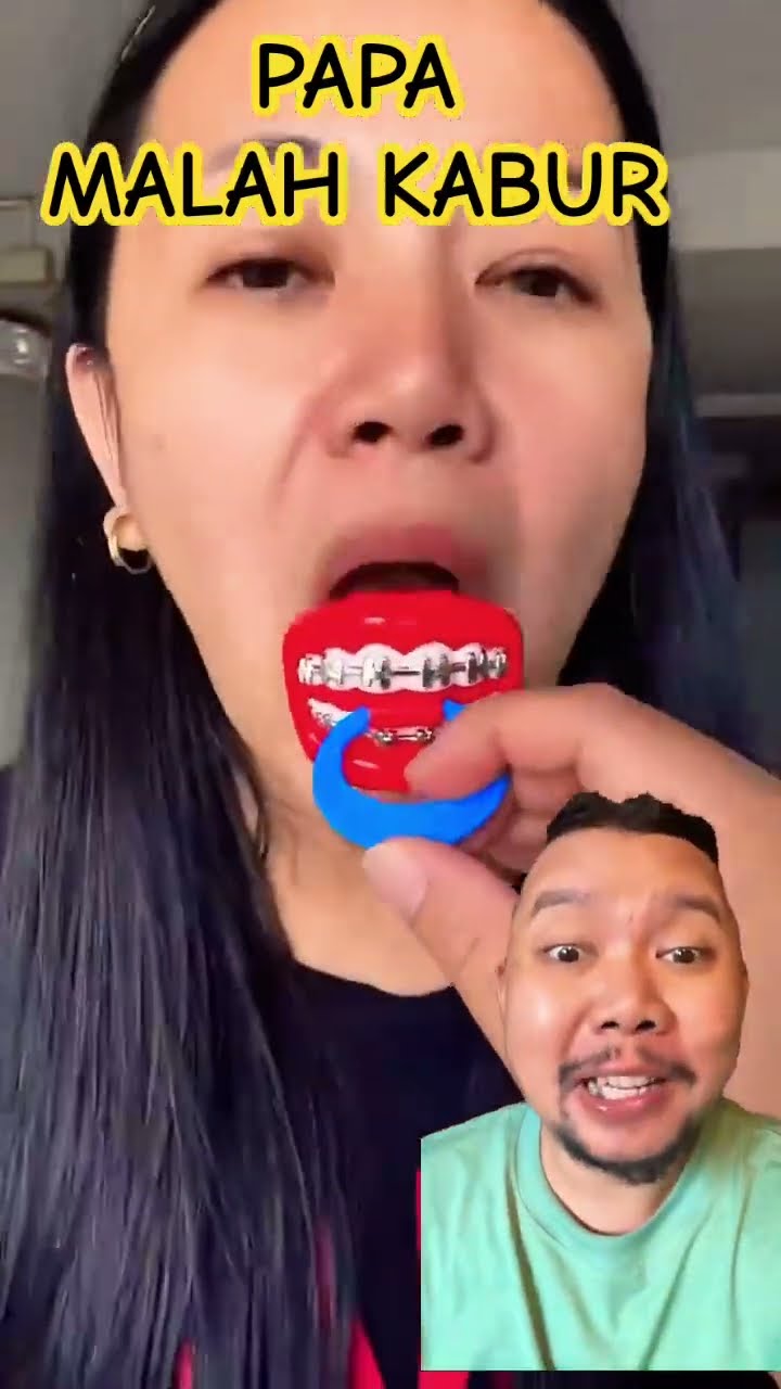 KOK PAPA MALAH KABUR SIH!!!!?? #funny #comedy #satisfying #shortsfeed #reaction