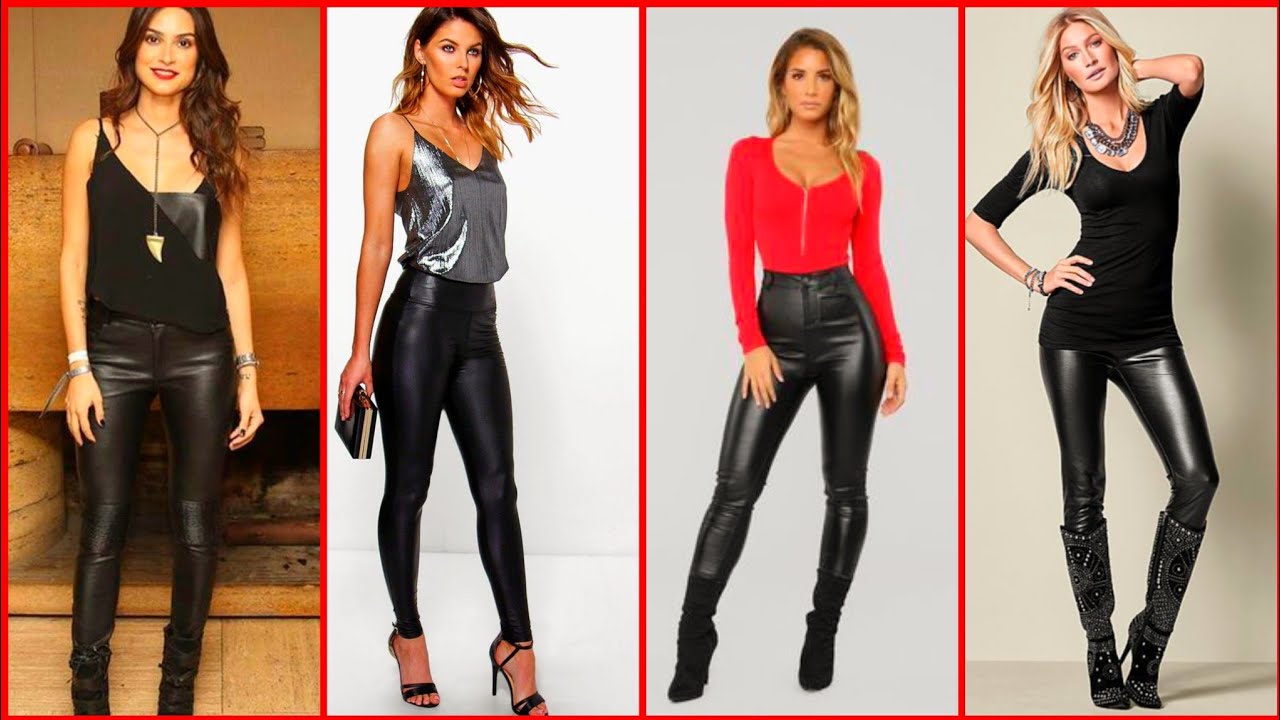 NIGHT OUT OUTFIT IDEAS WITH FAUX LEATHER LEGGINGS