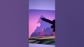 Photoshop Drawing Tutorial: Landscape Art ⛰️🎨 #shorts #photoshop