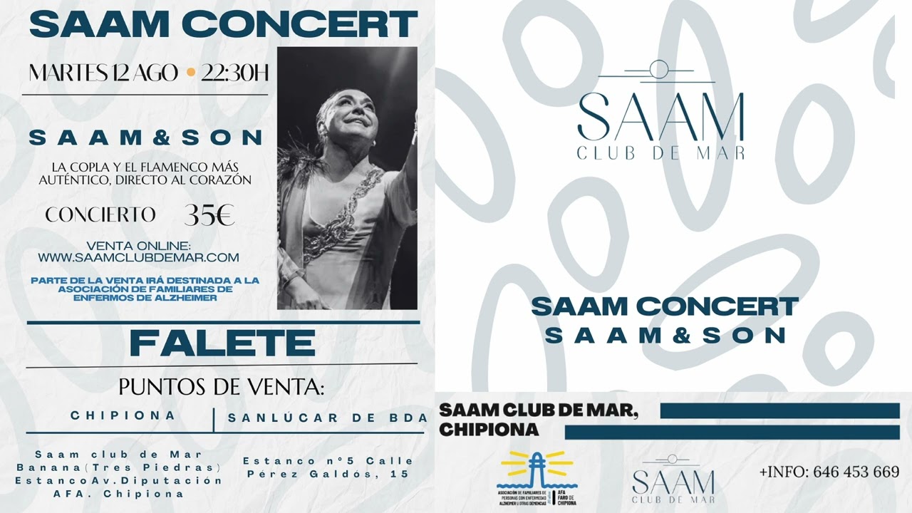 Chipiona Solidaria. El concierto de Falete en Saam ayudará a Alzehimer Chipiona