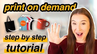 START YOUR PRINT ON DEMAND BUSINESS in 5 easy steps 💸 (Print on Demand tutorial for beginners)