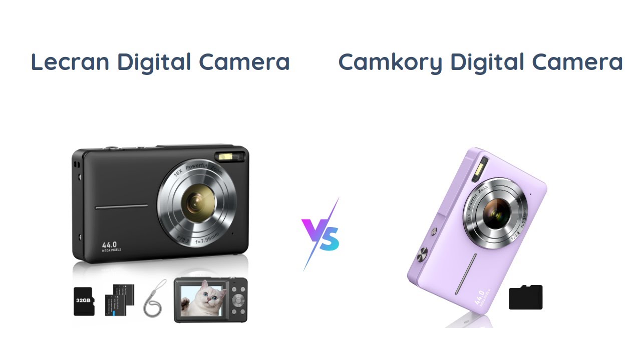 Lecran Digital Camera vs Purple Kids Camera ?- Best Kids Camera 