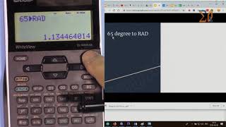 Sharp EL-W531TG EL-W531TH EL-W535XG: Angle conversion Radian, Degree, Grad