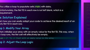 How to skip the first TD value in a dynamically created table using JavaScript