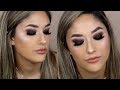 NEW YEARS EVE SMOKEY MAKEUP TUTORIAL | GLITTER